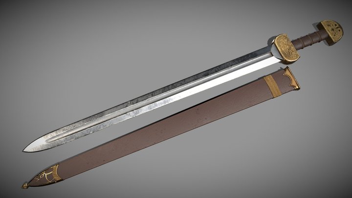 LOTR: Rohan Sword 3D Model