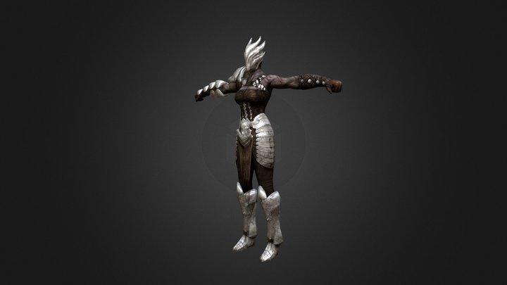 Horned witch 3D Model