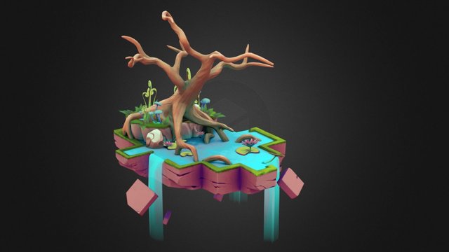 Lily pond. 3D Model