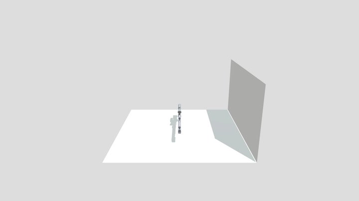Futiristic sniper rifle 3D Model