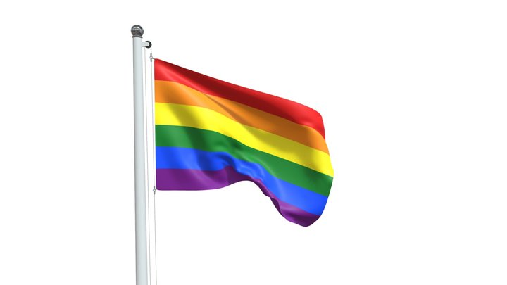 Flag Of Rainbow 3D Model