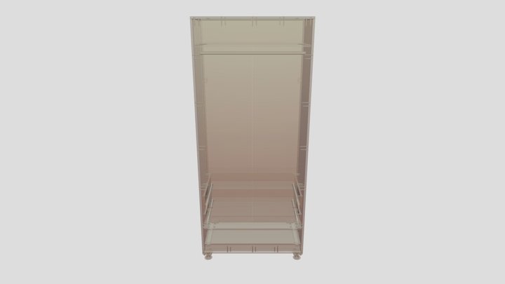 【LemonTA】100cm Cabinet Structure D|立柜D款 – Free 3D Model STL