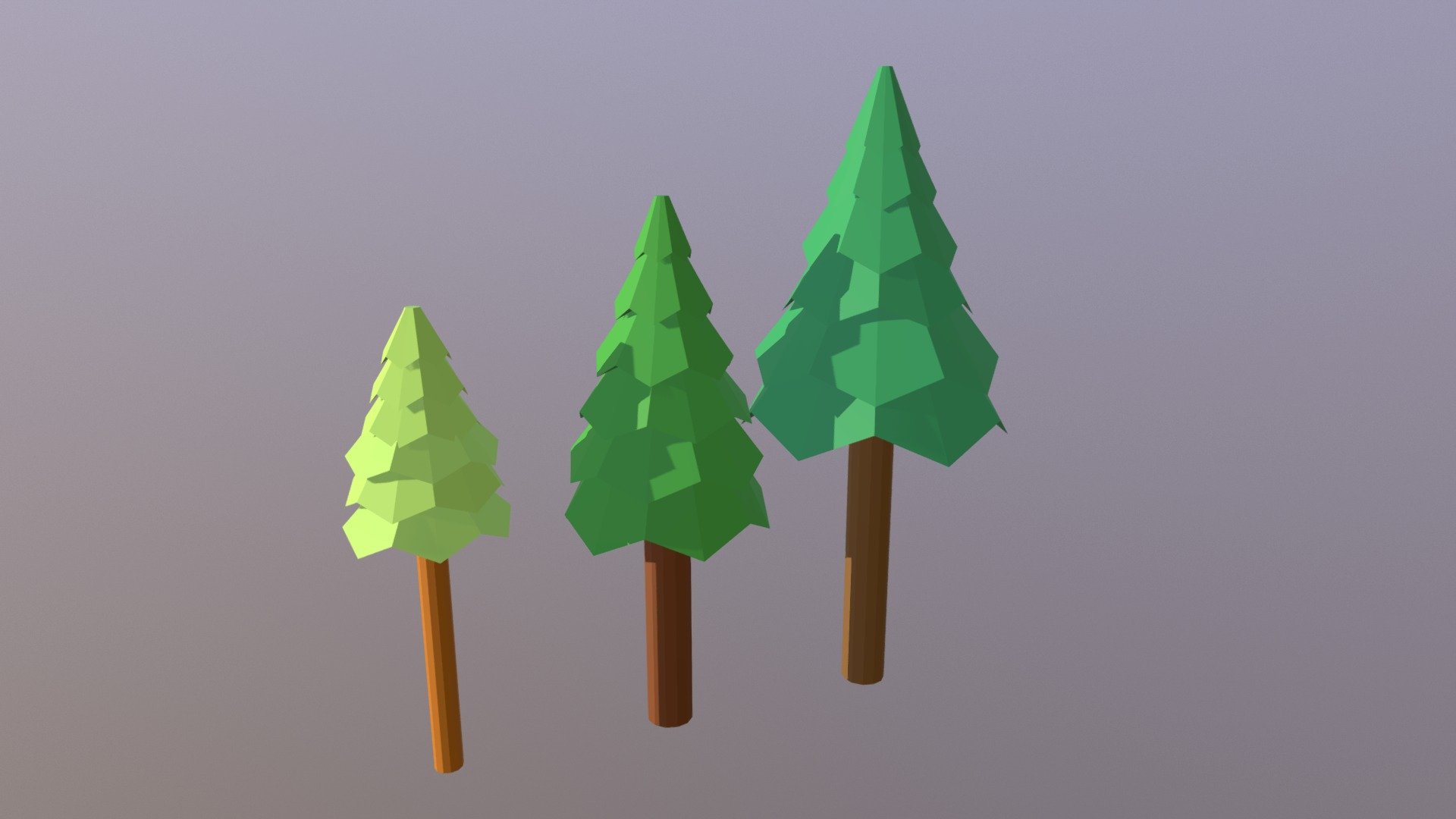 Pinos Low Poly - 3D model by ruchan [259ee9b] - Sketchfab