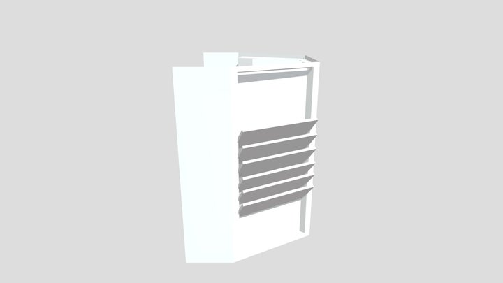 Scifi Modular Assets - Half Pillar 3D Model