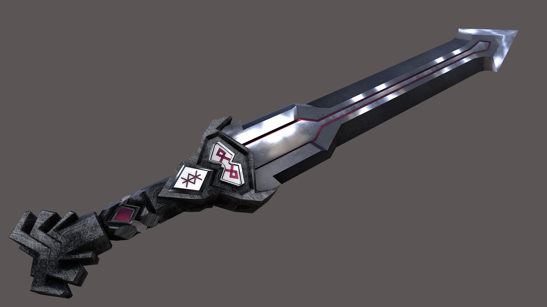 Stone Sword - Download Free 3D model by Eduardo Oliveira (@DuduOliveira ...