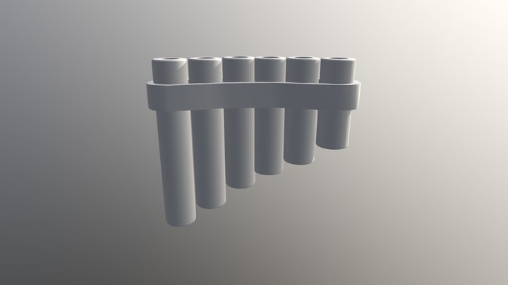 Pan Flute - Model 1 3D Model