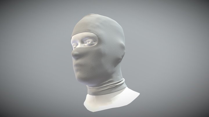 Ski mask headwear 3D Model