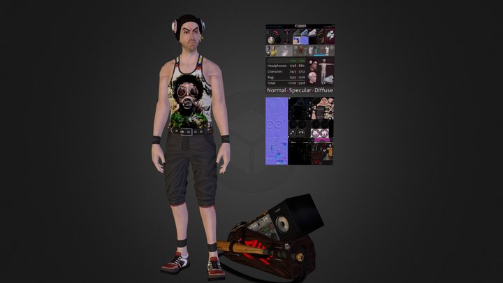 Street Boy 3D Model