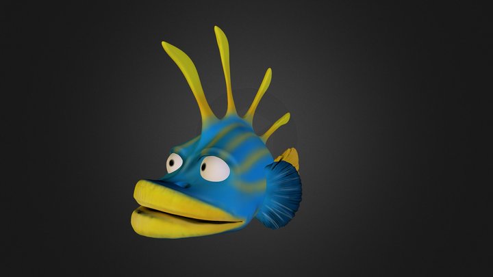 Cartoon Fish 3D Model