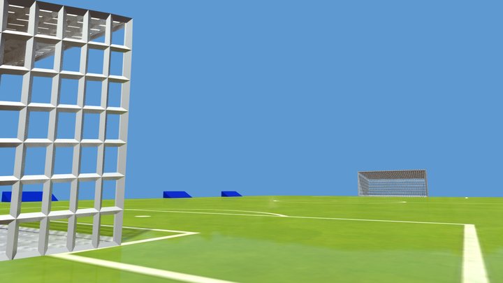 Football Soccer Men - Low Poly People – Free 3D Model STL
