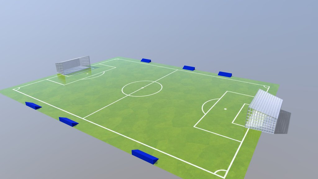 Football Soccer Men - Low Poly People
