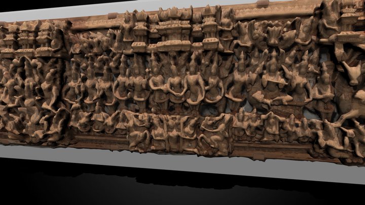 Shiva And Pavarti Lintel, 18th C CE – Kostenloses 3D-Modell STL
