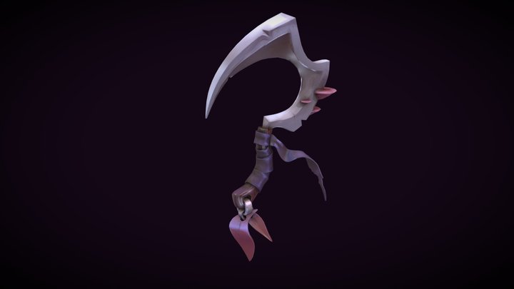 Stylized Creation - Fungalmancer Sickle 3D Model