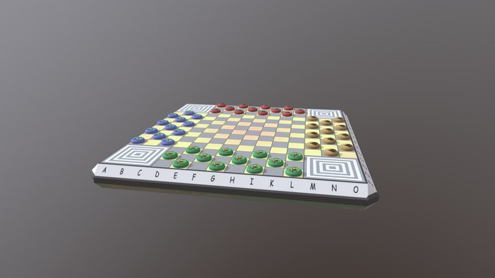 Checkers 3D Model