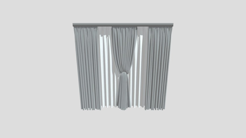 Silk And Cotton Curtain Combination