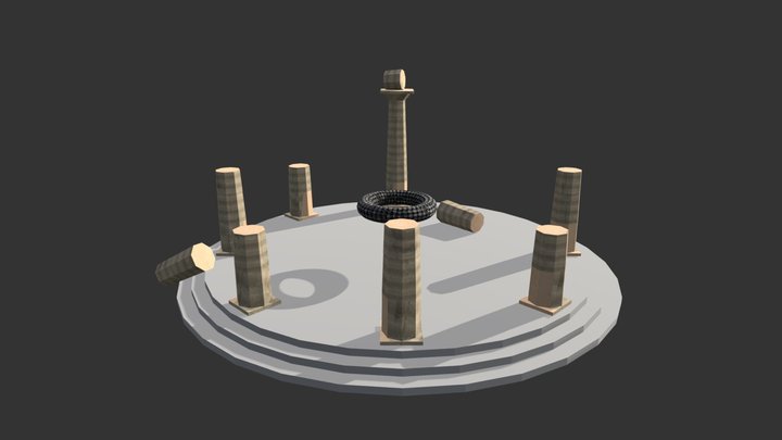 Temple Exercice 3D Model
