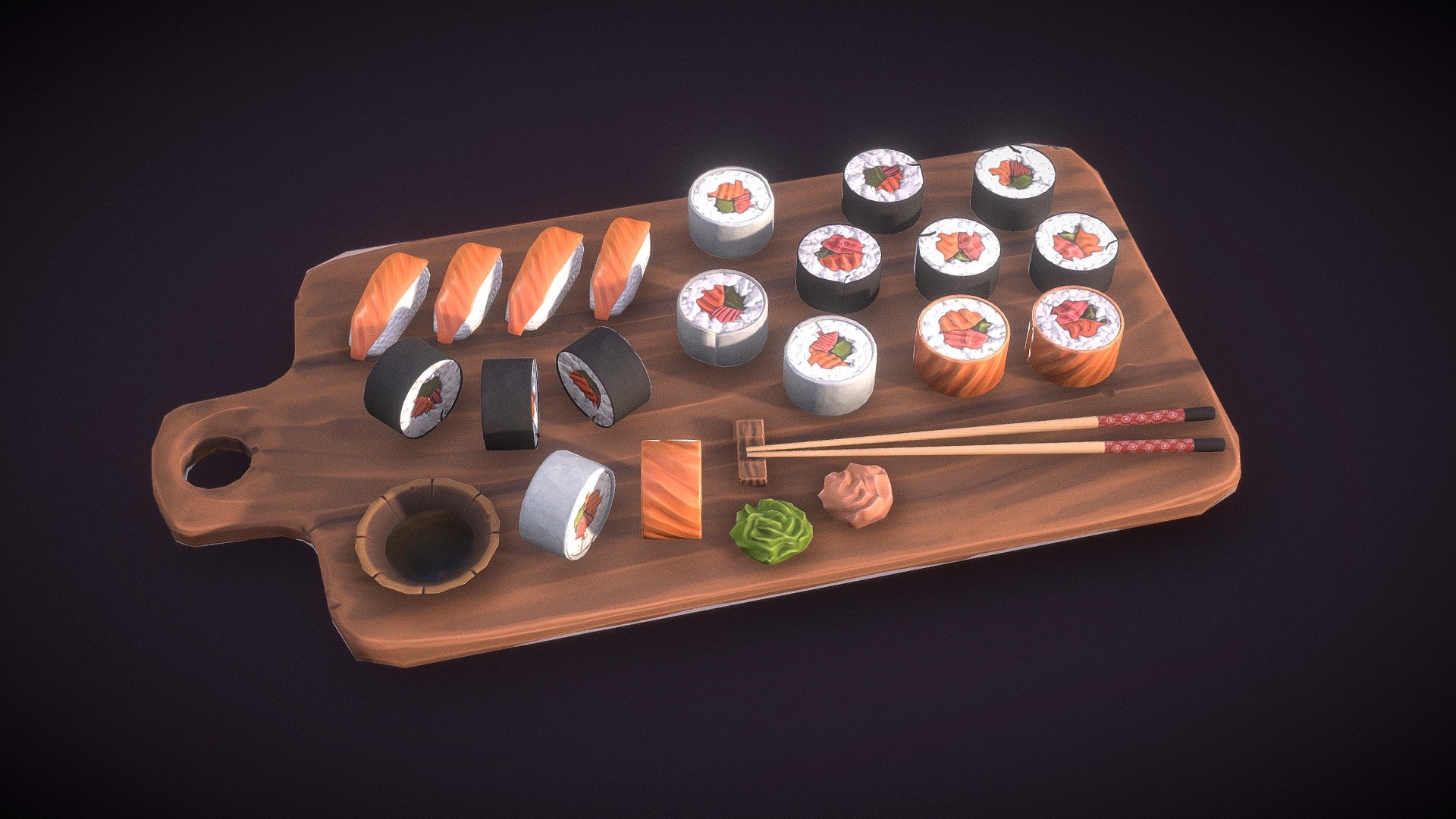 Sushi Set Design 1 3D model - TurboSquid 1925766