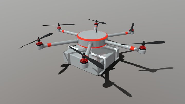 Transportation service Drone 3D Model
