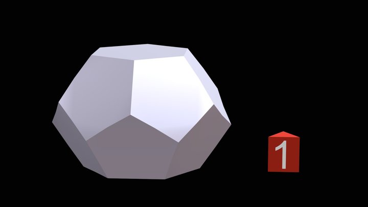 5¹²6² cage in pure methane clathrate – Modelo 3D gratuito STL