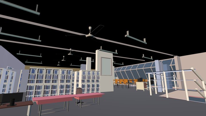 Library  3D Model