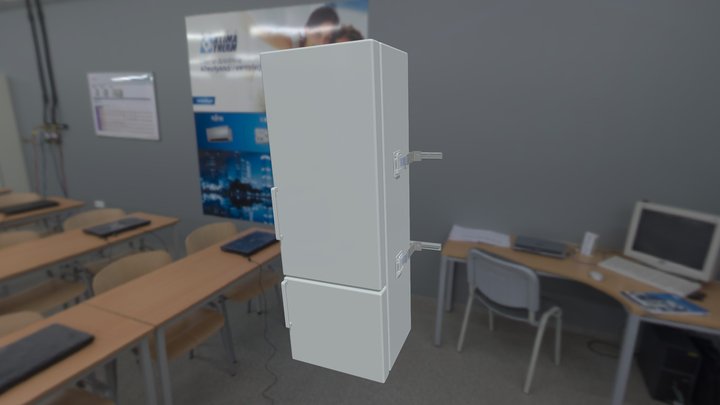 ONE TWO AND THREE CELL TALL CABINET 2 3D Model