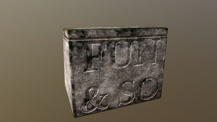 Fun & So Concrete Sign 3D Model