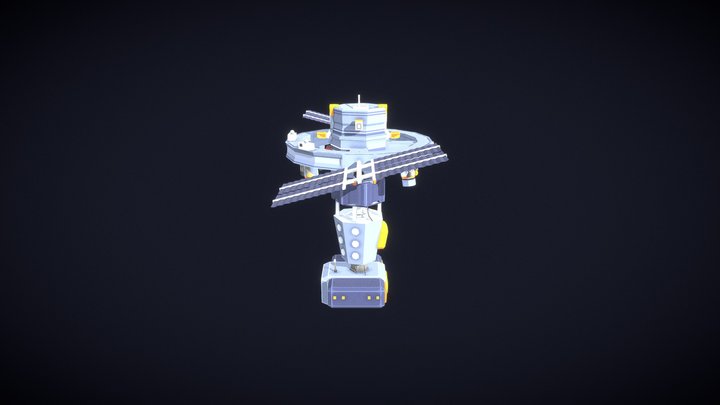 Space Station (Blockbench) 3D Model