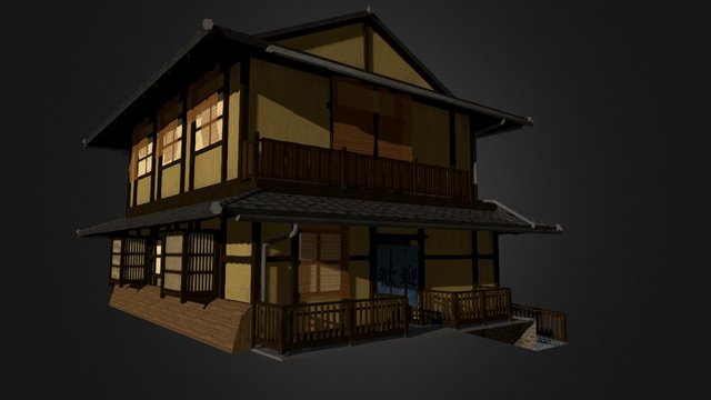 Japanese Restaurant 3D Model