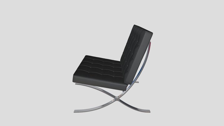 Armchair Barcelona – Kostenloses 3D-Modell STL