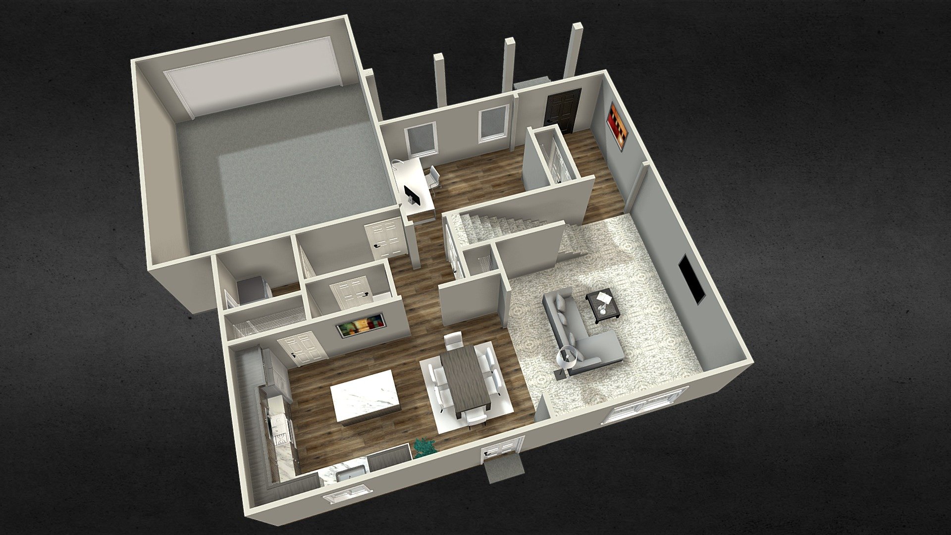 Siereveld floor 1 - floor plan 3D model - 3D model by Render3DQuick ...