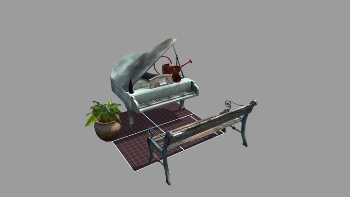 DAE 5Finished Props - Grandma's House 3D Model