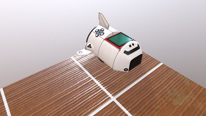 Cardbord Spaceship 3D Model