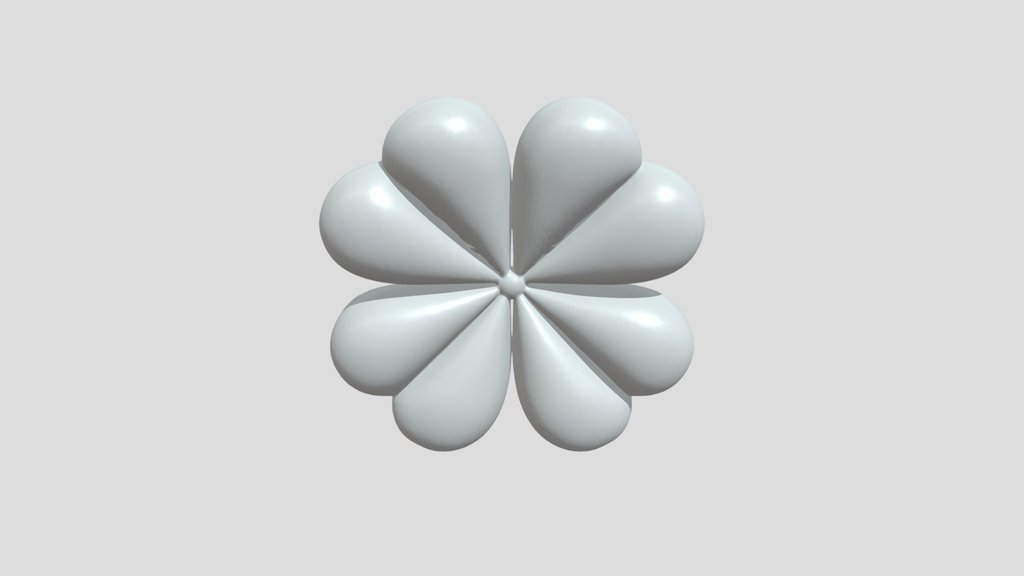 Plush four-leaf clover decor