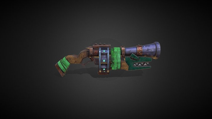 Crocodile__Gun 3D Model