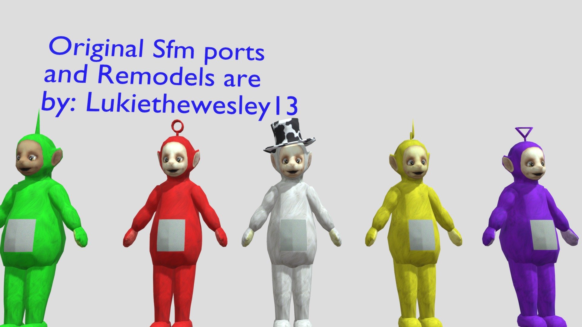 Rigged Teletubbies pack (Check Description) - Download Free 3D model by ...