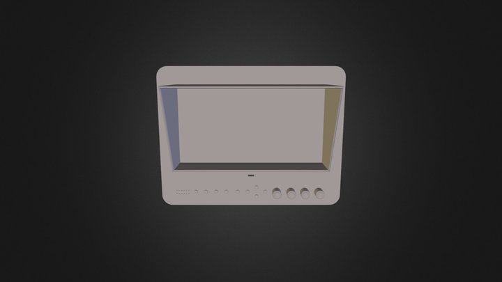 Monitor Obj File 3D Model