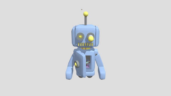 Robo Azul 3D 3D Model