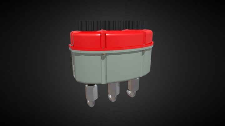 Race Car Brake Fluid Reservoir 3D Model