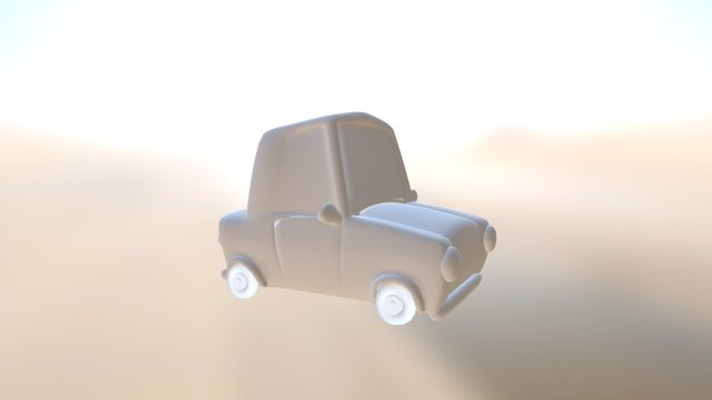 Cartoon Car Model-2 3D Model