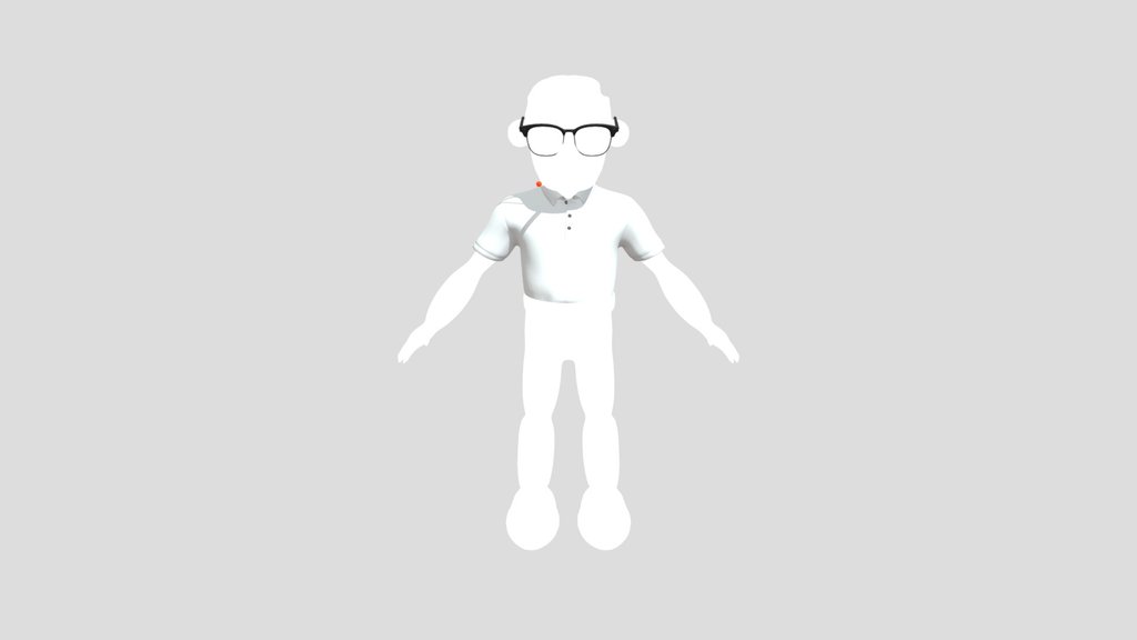 Stylized Man Smoking