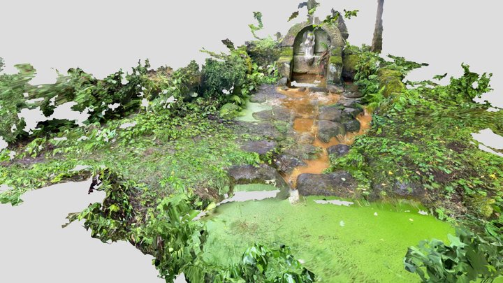 Fontaine Saint Goulven, Lanvallec 3D Model