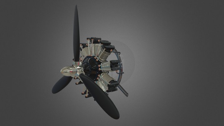 radial engine 3D Model