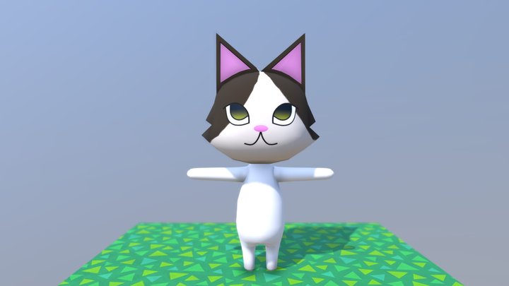 Domino in Animal Crossing 3D Model