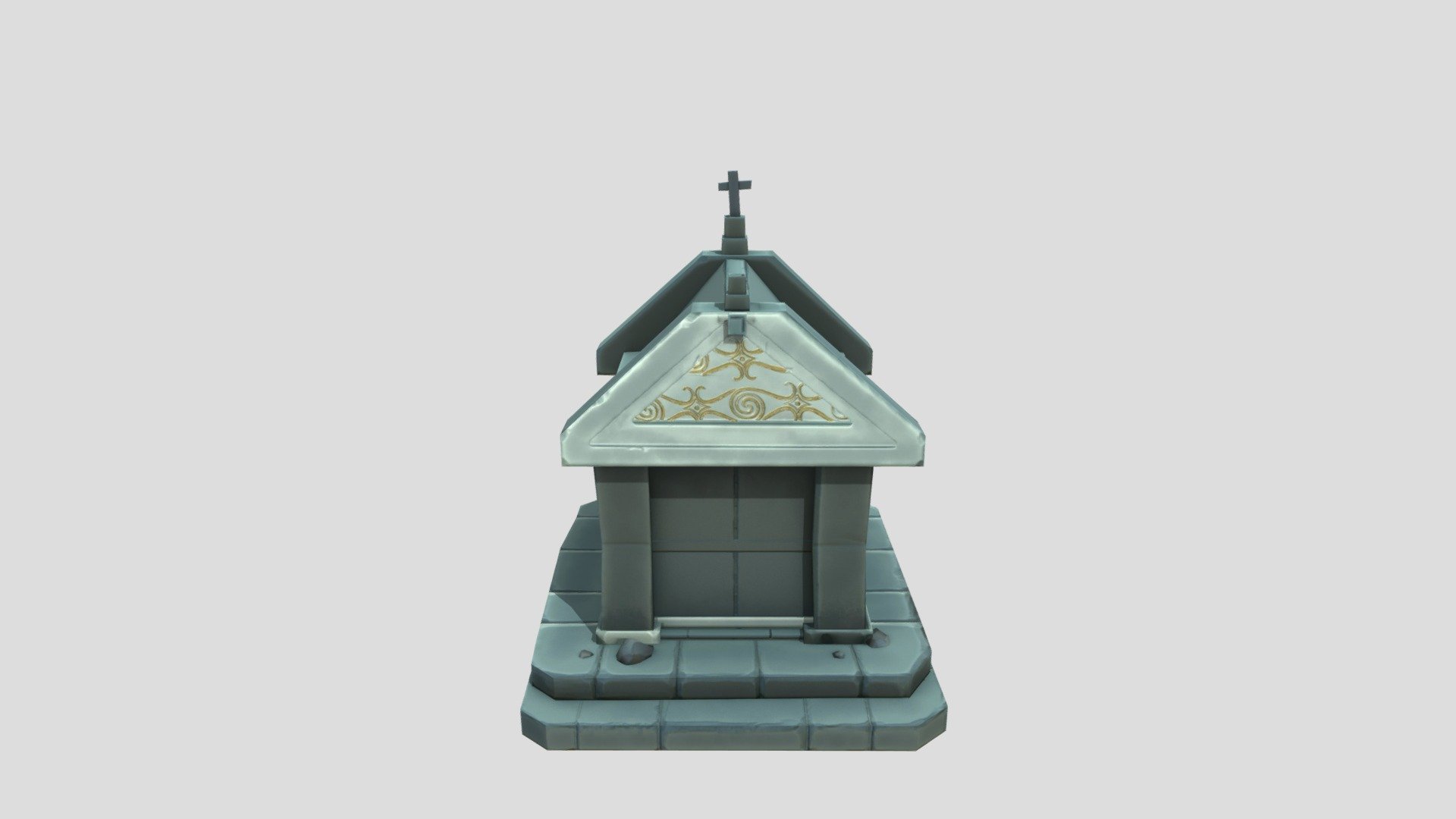 Mausoleum stylized