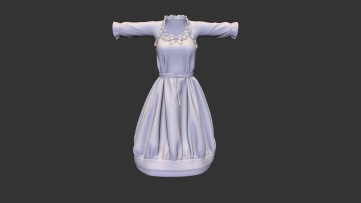 Casual Dress 3D Model