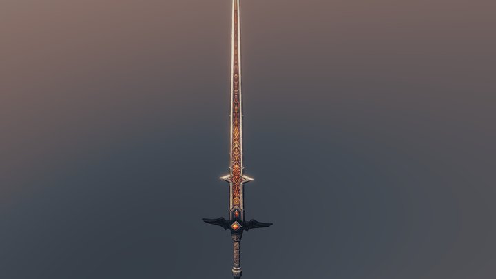sword_hand_drawn_texture 3D Model