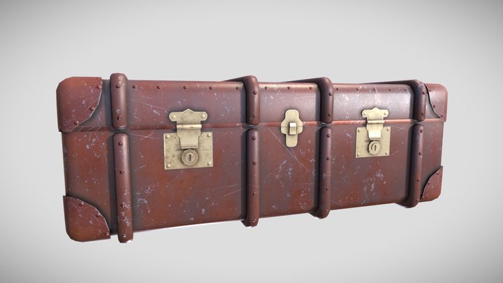 Old School Trunk. 3D Model