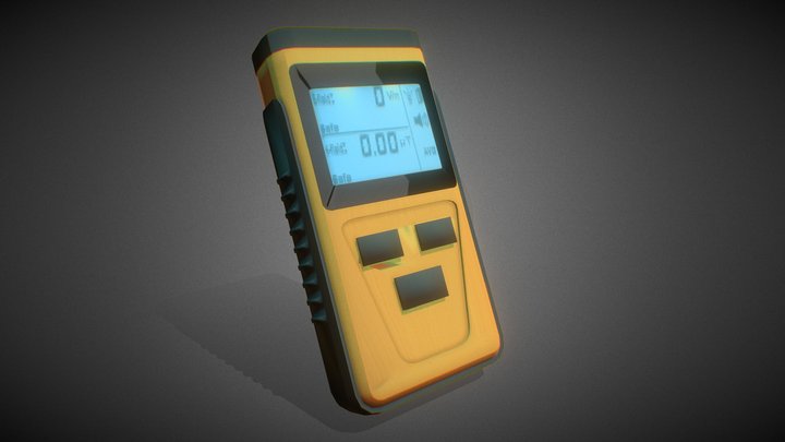 Geiger counter 3D Model