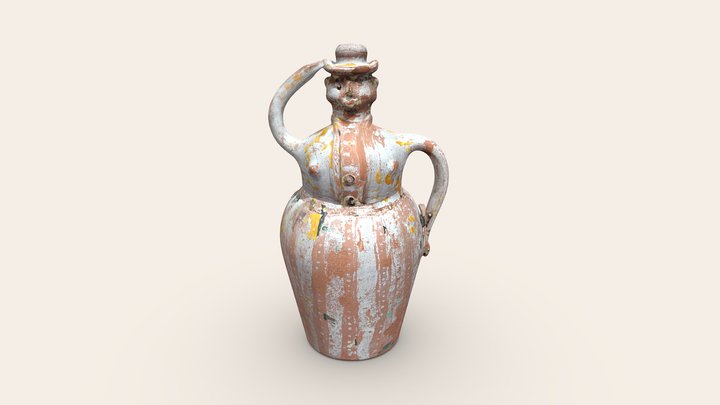 Пляшка антропоморфна "Пан в капелюсі" BC0183 3D Model