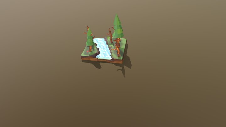 A chunk of land 3D Model